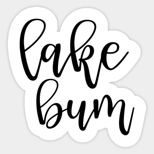 Lake Bum Camping Sticker